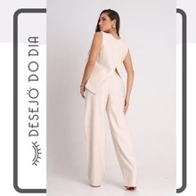 MARRANT TAILORED SET TANK TOP AND WIDE LEG PANTS - Màu be - Xem 2