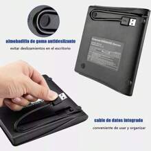 Lectora Y Grabadora De Dvd/cd Externa, Para Win 10 - Negro - Ver 3