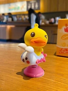 1 件装汽车仪表盘挂饰可爱摇头娃娃黄色小鸭