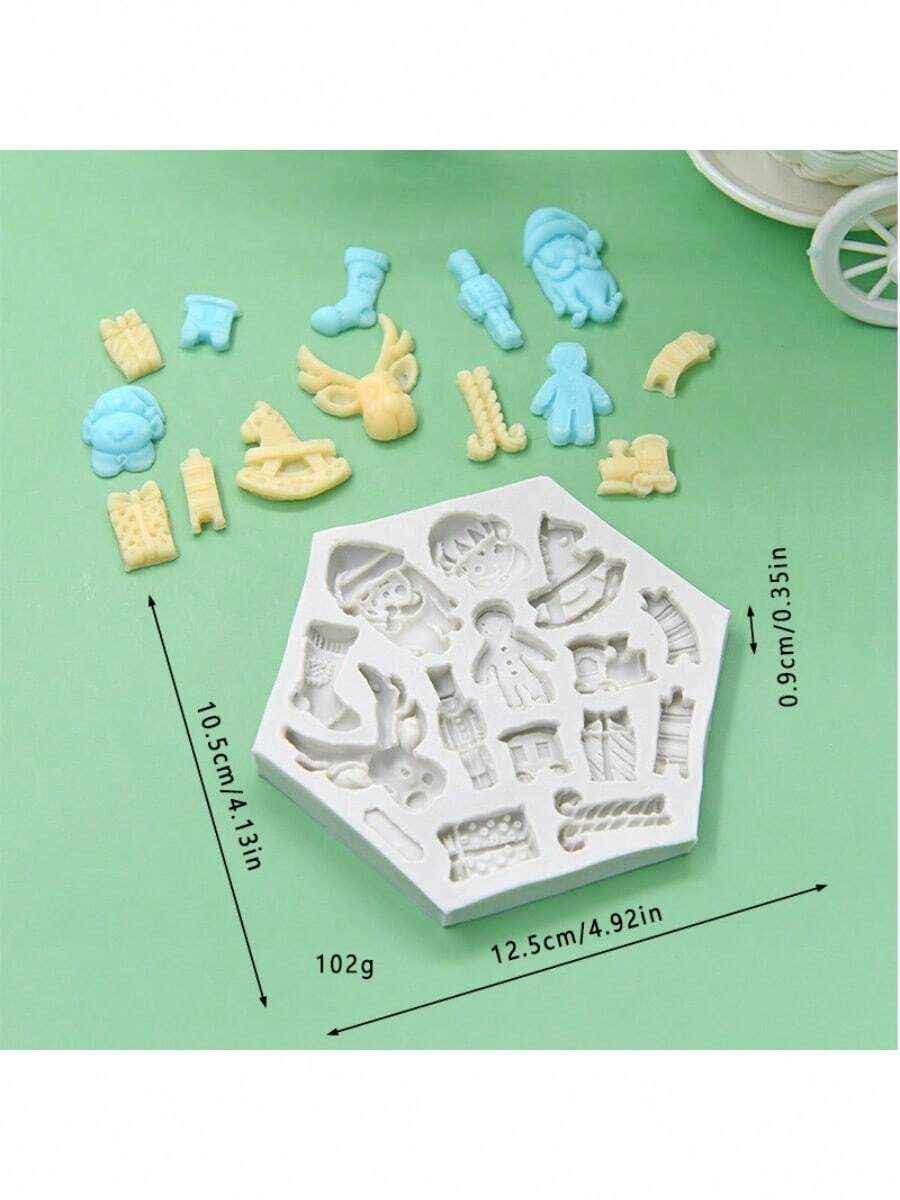 Tampons En Silicone Transparents Pour Cartes De Noël - Père Noël, Bonhommes De Neige Et Motifs Festifs - Lot De 15 Tampons 11x16cm