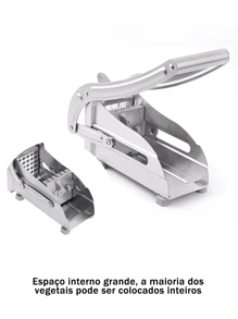 Stainless Steel Vegetable Cutter For Home Kitchen Convenient And Multifunctional Potato Cucumber Dicing And French Fries Cutting Machine - Silver - View 4