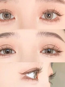 120 Stück CC Locken Braun Sonnenblumen Wimpern Design Falsche Wimpern, geeignet für täglichen oder Party Gebrauch, Wimpernbüschel, Einzelwimpern, Wimpern, Künstliche Wimpern