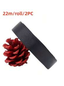 2 piezas de cintas, cintas para cajas de regalo, cintas para decoración de árbol de Navidad, cintas para decoración de fiesta de cumpleaños, cintas para regalo de boda, cintas rojas para envolver regalos, utilizadas para hacer accesorios para el cabello, lazos, ramos, cintas para pasteles (22m de largo, 2cm de ancho)