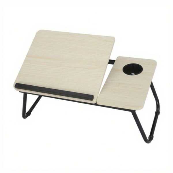 Faltbare Laptoptisch 55x32x25cm Notebooktisch Betttisch Klappbar Notebook Laptop Bett Tablett Tisch für Lesen oder Frühstücks mit Getränkehalter