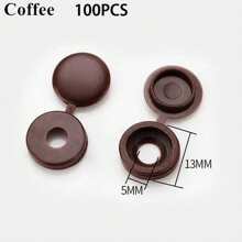 50-100 piezas Tapas decorativas de tornillo autorroscante para cierres seguros y elegantes