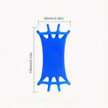 1 Giá đỡ điện thoại xe đạp bằng silicon xoay 360 ° dành cho điện thoại di động 4.0-6.1 inch Giá đỡ điện thoại xe đạp có dây đeo có thể điều chỉnh - Màu xanh lam - Xem 3