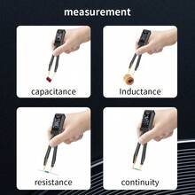 ZOYI 1 chiếc Đồng hồ vạn năng Mini Smart Tweezer Tự động đo: Độ tự cảm, Điện dung, Điện trở Máy kiểm tra ESR SMD Điện trở Điện dung Độ tự cảm Tính liên tục Kiểm tra Diode Công cụ đo lường - màu đen - Xem 9