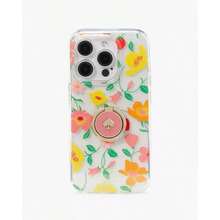 Kate Spade Strawberry Garden Stability Ring And Case IPhone 15 Pro - Clear - View 3