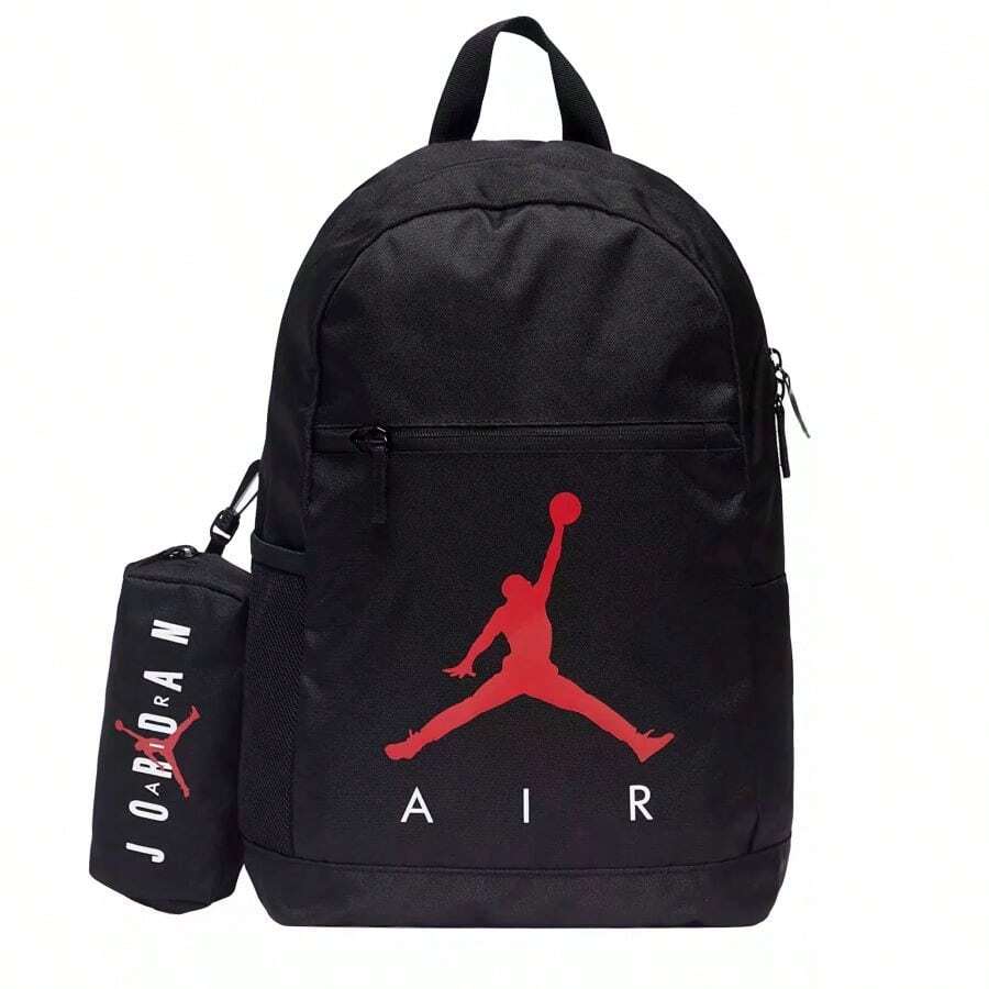 Nike Air Jordan 背包学校/工作包（带盒子） - 黑色 - 查看 1