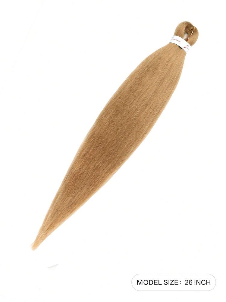 Braiding Hair Pre Stretched Professional Easy Braiding Hair For Crochet Braids Twists Locs Hair Soft Yaki Texture Hot Water Setting Synthetic Hair Extensions - Light Brown - View 2