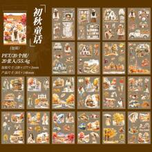 have a good day 1 Książka 20 Arkuszy Cztery Pory Roku Turystyka Temat Naklejki Książka Estetyczny Scrapbooking Dekoracyjny Materiał Kolażu DIY Etui na Telefon Estetyczny Dziennik Biuro i Artykuły Szkolne