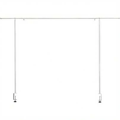 Tall Over The Table Rod Stand With Clamps Adjustable 135-250cm Gold Metal Table Arch Stand Table Clamp Stand Hanging Rail Party Stands For Decorations Wedding Anniversary (Gold) Outdoor Decor