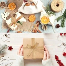 1 Roll/10 Meters Thick Natural Linen Ribbon, Unfinished Edged Linen Ribbon Roll For Wedding Crafts, Gift Wrapping, Autumn Wreath, DIY Handmade Decoration,