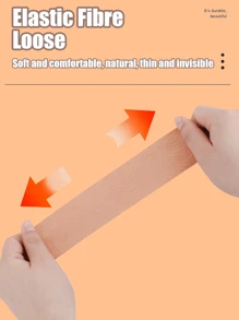 5M/Roll Invisible Push Up Breast Lift Boob Tape,Breathable Elastic Fabric Breast Lift Tape Self-Adhesive Push Up Nipple Cover,Women Boob Tape Bras Strapless Pad Sticker