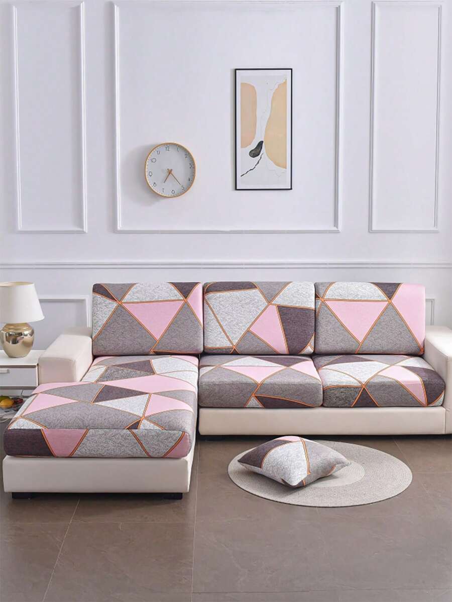 1pc Mô hình hình học Vải bọc ghế sofa co giãn - Nhiều màu - Xem 1