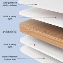 Kids Study Desk And Chair Set, Height Adjustable Children School Study Table Chair Set With Cartoon Pattern, Ergonomic Desk Chair With Large Writing Board, Bookshelf And Book Bucket - Pink - View 8