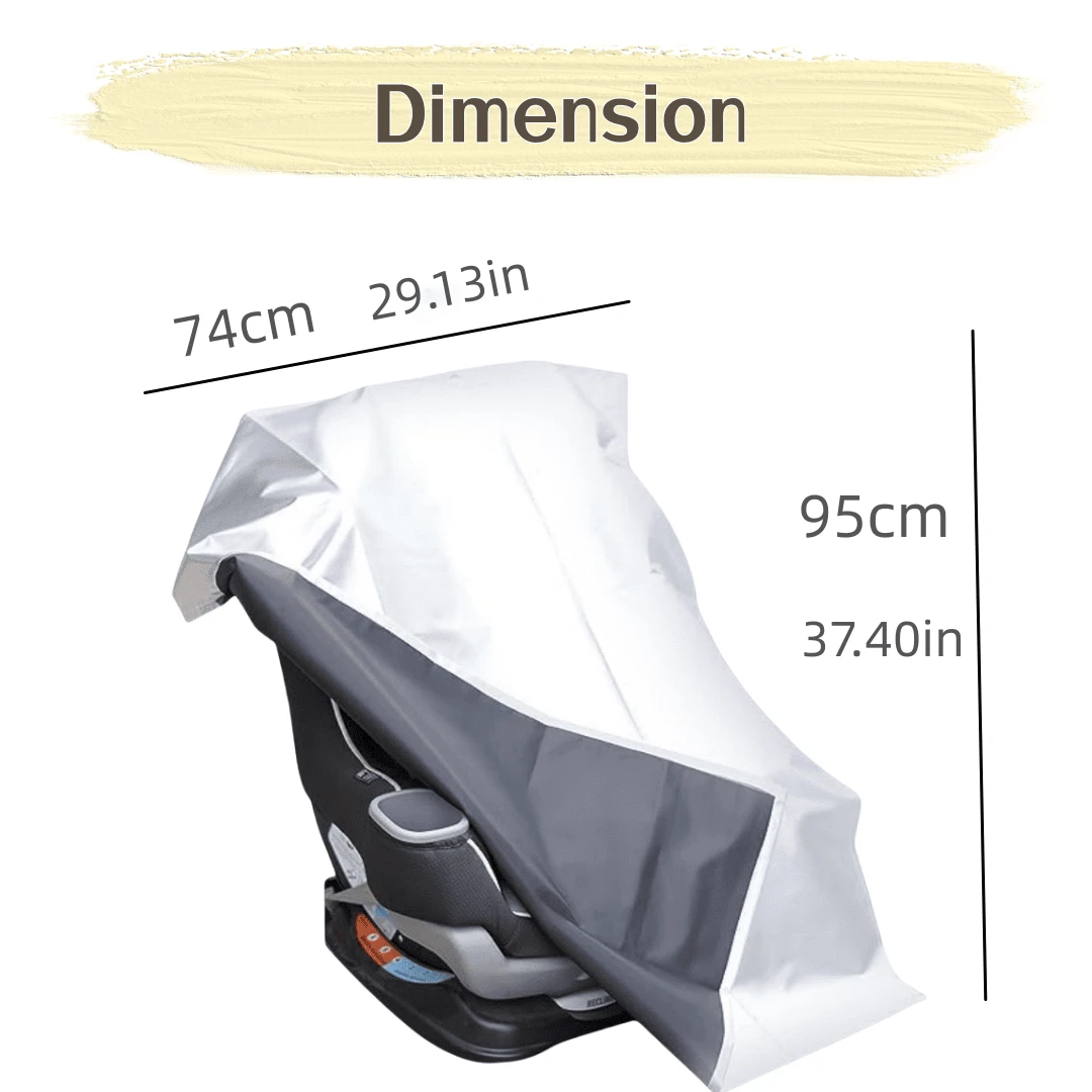 Children's Car Safety Seat Dust Cover, Protective Cover, UV Blocking