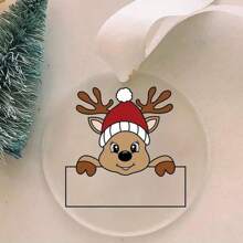 1 buc. Decorație acrilică personalizată, pandantiv personalizat, decorațiuni de Crăciun, decorațiuni de sărbători, pandantiv pentru geantă și breloc, pandantiv pentru oglinda retrovizoare pentru mașină, decorațiuni pentru petreceri