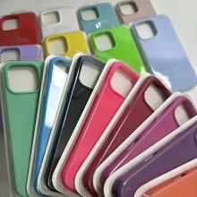 Premium Liquid Silicone Case For IPhone 7 XR 11 12 13 14 15 Pro Max Skin-Feeling Velvet Drop-Resistant Phone Cover - bông hồng đỏ - Xem 8