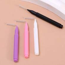 20pcs/50pcs Disposable Mini Eyebrow Brush Lightweight Eyebrow Lifting Brushes Micro Eyelash Brush Applicator Tool Portable Eyebrow Perm Brush