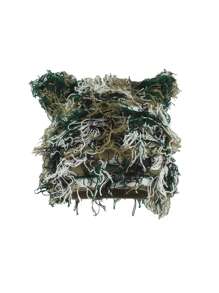 ROMWE Grunge Punk 1pc Cute Women Street Style Cat Ear Tie-Dye Knitted Hat, Warm Couple Beanie, Autumn/Winter Halloween - Multicolor - View 7