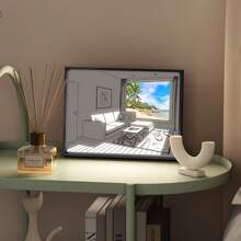 CASEGRACE 1pc LED Painting With Speakers - Enchanting Night View Of The Starry Sky, USB Charger Decorative Wall Art, Bluetooth Speaker Sound Painting With Subwoofer, Mood-Creating Light, Perfect For Bedroom, Gaming Room, Home Decoration And Gifts