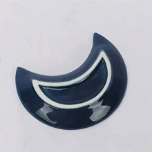 陶瓷新月珠宝托盘，半圆形装饰盘，适用于家居装饰、节日、生日、派对 - 独特的个性化星夜设计 - 彩色 - 查看 5