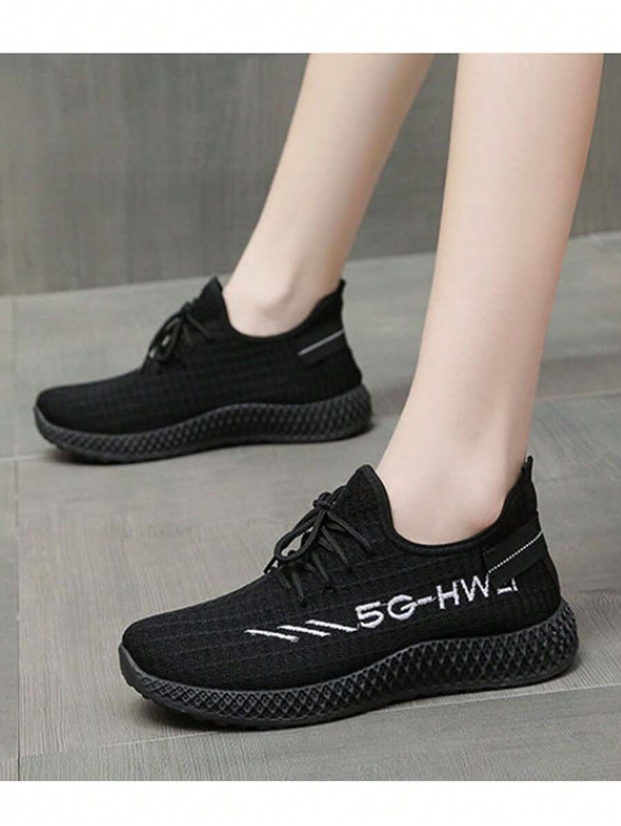 Women Sports Shoes - 黑色 - 查看 1