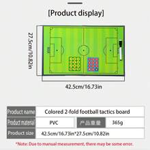 1pc Portable Folding Magnetic Coaching Board For Basketball, Football, Volleyball Training (Random Color)