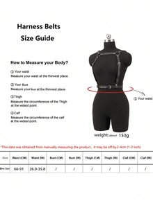 1 件女士纯色胸围腰带，时尚可调节腰部装饰，适合日常穿着紧身胸衣 - 黑色 - 查看 3