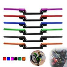 Manillar de motocicleta, manillar de motocicleta de 22 mm, manillar ajustable universal para automóvil deportivo, tranvía, ATV, scooter, vehículo todoterreno - Azul - Ver 1