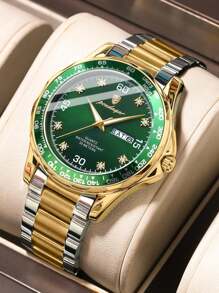 POEDAGAR Top Brand Luxury Quartz Male Wristwatch Waterproof Luminous Date Week Watch For Men Stainless Steel Sport Men's Watches - Multicolor - View 13