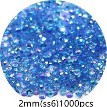 1000/500 bucăți 2mm/3mm/4mm/5mm Cristal de jeleu transparent cu spate plat, strasuri de bricolaj, strasuri de rășină în formă rotundă pentru meșteșuguri, pantofi, decor artistic, recipiente pentru machiaj, strălucire în întuneric
