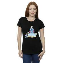 Disney Womens/Ladies Lilo & Stitch Reading A Book Cotton T-Shirt (Black)