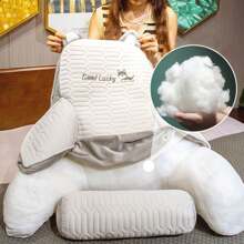 Pillow With Armrest, Reading Pillow, Pillow For Sitting On The Bed, Large Back Pillow For Waist Support, Headboard Cushion Soft Bag, Large Cushion For Living Room Sofa, Reading Bedroom And Home Decoration - 灰貓 - 查看 4