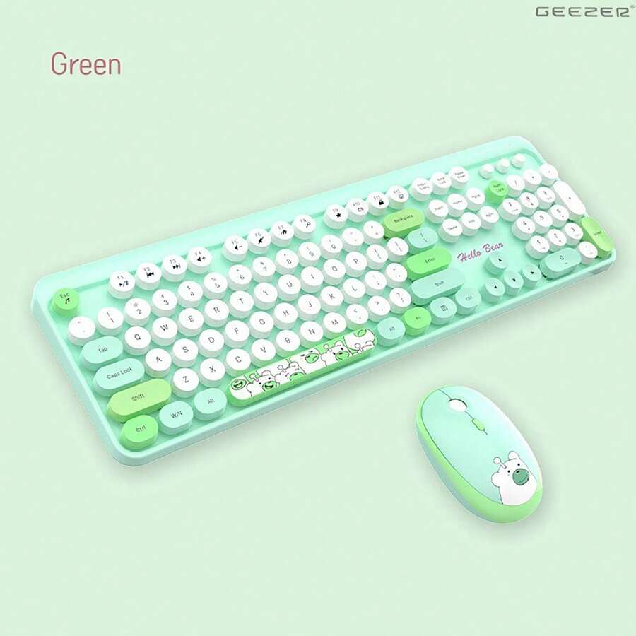 JOMAA 2.4G Wireless Keyboard And Mouse Combo Silent Design Keyboard