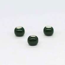 50PCS Macaron Fresh Color Ceramic Large Hole Beads, Suitable For Bracelet And Necklace Making, Perfect Gift Accessories