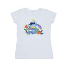 Disney Womens/Ladies Lilo & Stitch Birds Cotton T-Shirt (White) - 白色 - 查看 1
