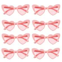 5PCS Heart Shaped Sunglasses For Wedding Party And Daily Travel Decoration,Candy Shower Gifts Accessories Bridesmaid Wedding Favor Women,Christmas