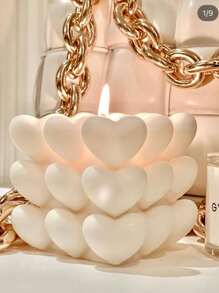 1pc Heart-Shaped Fragrance Bubble Wax, Suitable For Home Decor, Gifts, Air Purification,Room Decor,