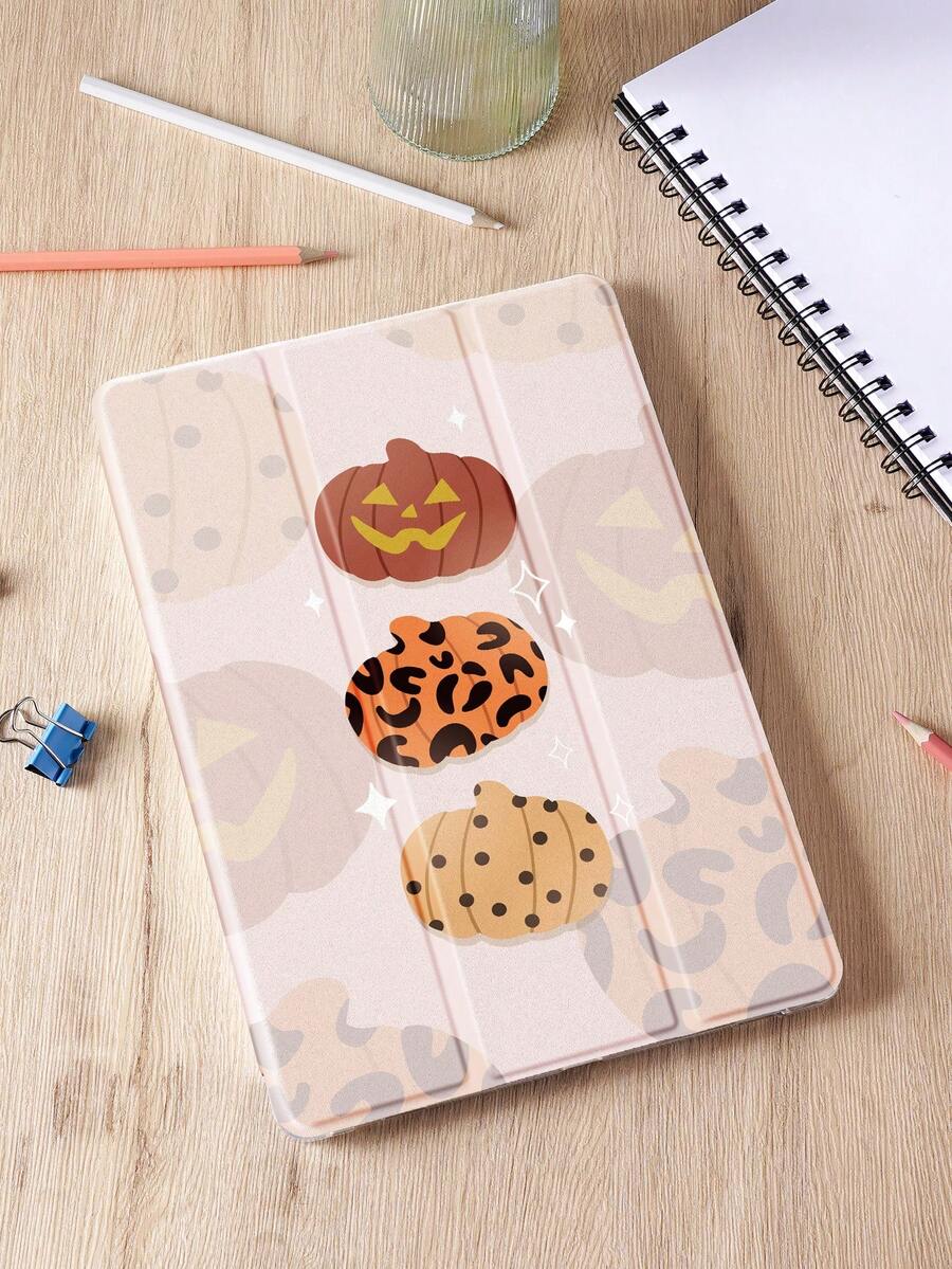 3 Ốp lưng bảo vệ tương thích hình bí ngô Halloween tương thích với iPad 10.2 inch 2021/2020, iPad thế hệ thứ 9/8, Galaxy Tab A8 10.5 inch 2022, Matepad 10.4/Tab, có giá đỡ bút, Tự động ngủ/thức - Nhiều màu - Xem 1