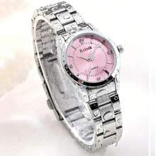 Watch Women Fashion Simple Roman Mixed Rhinestone Scale Dial Quartz Watch Round Hands Women Clock Party Wedding Gift Beach Vacation Valentine Gift