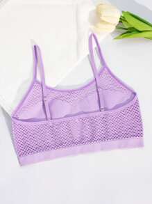 EMUPER 新款性感网纱内衣，时尚火辣女士吊带背心 - 紫色 - 查看 4