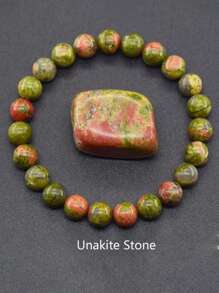 1 chiếc vòng tay hạt đá tự nhiên nhiều màu sắc thanh lịch và thời trang, phụ kiện trang sức thủ công, phù hợp cho nam và nữ, tiệc tùng, tiệc tối và đeo hàng ngày (Chất liệu ngẫu nhiên) - Nhiều màu - Xem 15