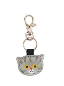 1 Stück süßer, kreativer Leder-Katzen-Schlüsselanhänger, modischer Kawaii-Kätzchen-Schlüsselring, Rucksack-Dekoration, Accessoires, Geschenke, Auto-Accessoires, Taschenbaumler, Schule, Goth, Y2K