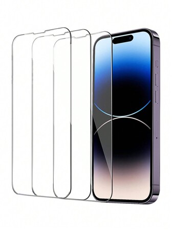 3 piezas de película protectora de pantalla HD de vidrio templado compatible con teléfono 16/16Pro/16Plus/16Promax