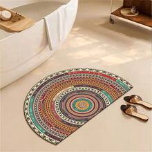 1 块柔软不对称地毯，仿羊绒，创意设计，适合客厅、卧室、办公室、家居使用 - 半圓塔羅 - 查看 7