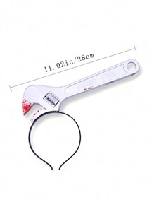 1~4Pcs Halloween Blood Ax Saws Knife Headband Fake Weapon Hair Hoop For Halloween Masquerade Party Hair Accessories Cosplay Props,Christmas - Multicolor - View 10