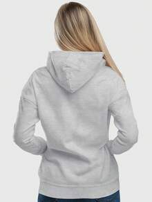 Women's 7 New York Flannel Kangaroo Sweatshirt With Pocket And Hood - 淺灰色 - 查看 2