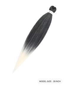 编织头发预拉伸专业易编织头发用于钩编辫子扭发辫子柔软 Yaki 纹理热水定型合成接发 - 彩色 - 查看 2